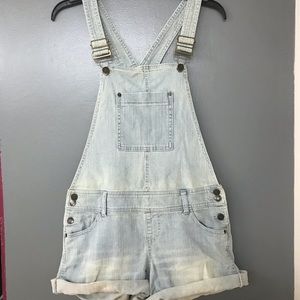 Light Jean Overall Shorts 😎